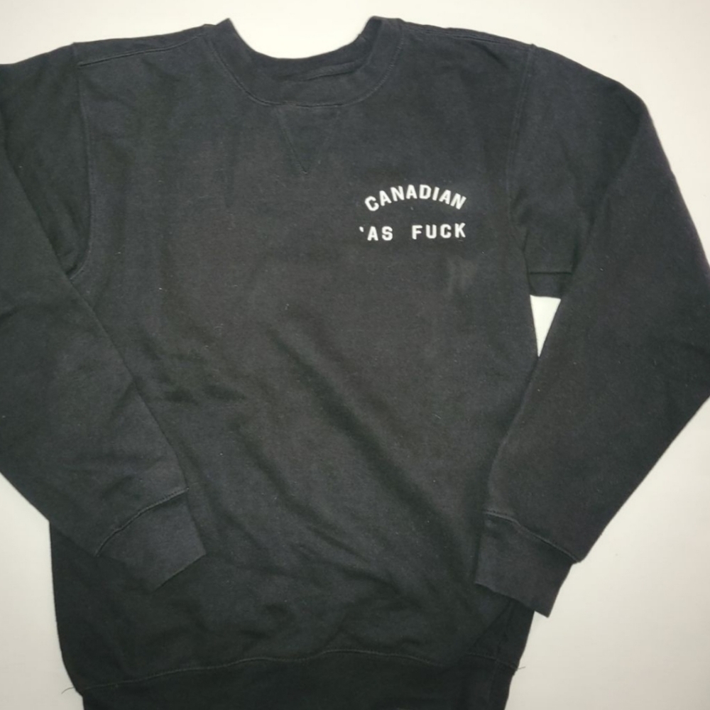Peace collective Canadian as f**sweatshirt size xs